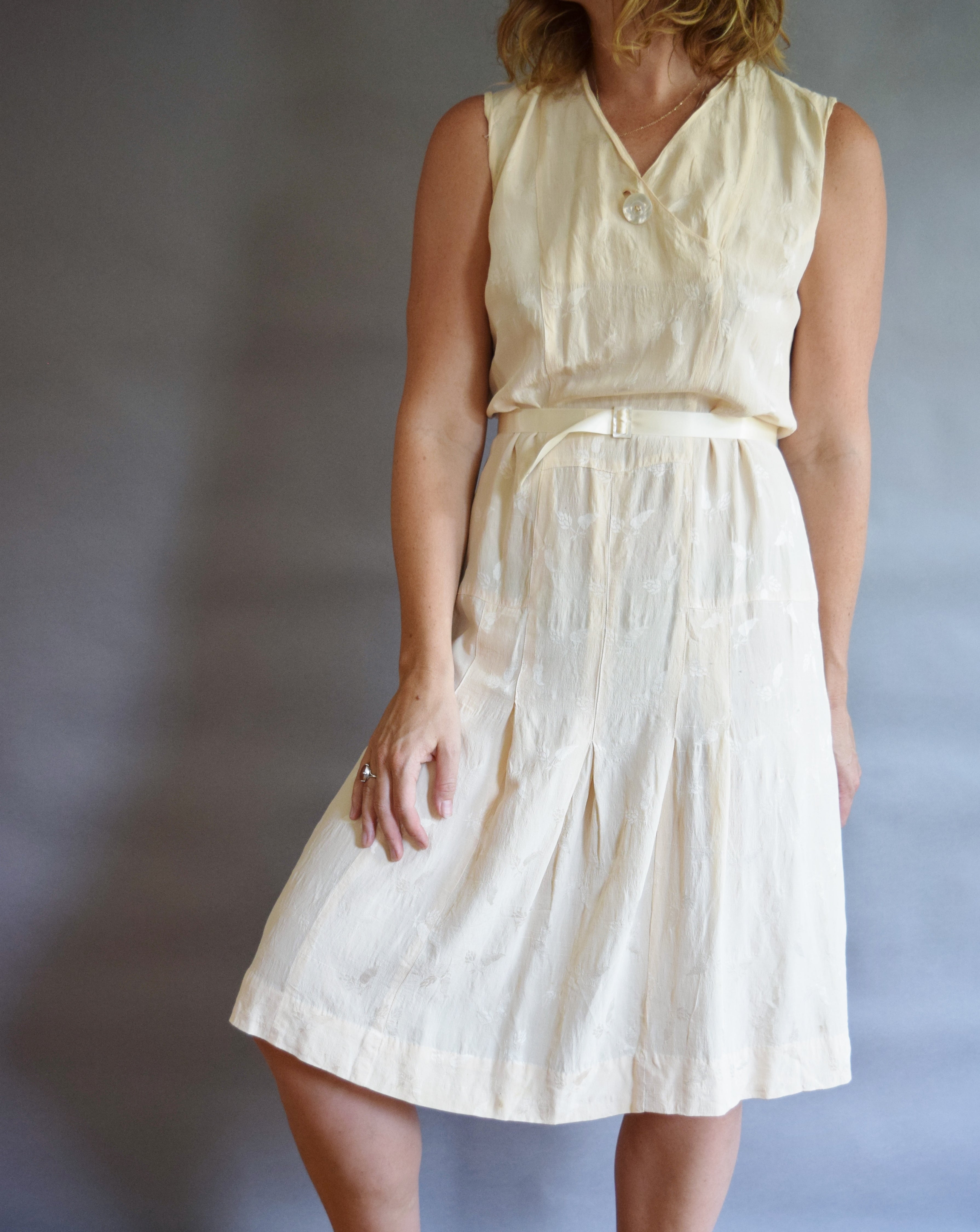 Early 1930s Silk Tennis Dress