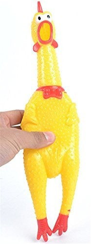 Poplay Pollo De Goma pollo Exprimido, Novedad De La Broma,