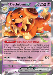 Dachsbun ex 067/142 Double Rare Pokemon Card (SV Stellar Crown)