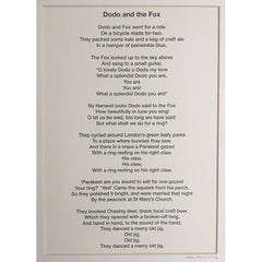 Dodo and the Fox Poem by Helen Trevisiol Duff