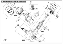 CONNECTING ROD ASSY REPL BY 0800-042000-00021 MARK 2
