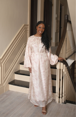 Ermina Pink Floral Modest Maxi Dress