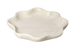 Frill natural Marble Bowl, White