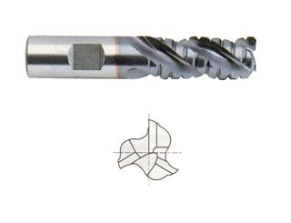 EK10644C 1 x 1 x 2 x 6(LBS) x 8-1/2 3 FLUTE T15 42 DEGREE HELIX EXTENDED NECK TICN COATED SPEED FREEK END MILLS FOR ALUMINUM End Mill