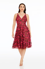 Elisa Dress / FUCHSIA MULTI