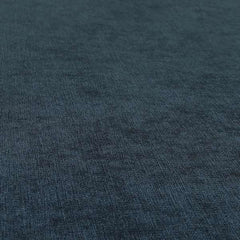 Earley Soft Matt Velvet Chenille Furnishing Upholstery Fabric In Denim Blue Colour