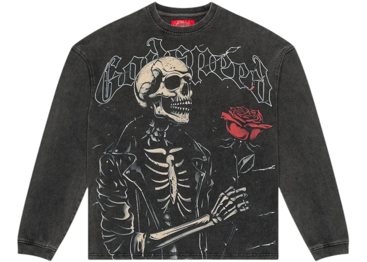 Godspeed Valentine L/S T-shirt Grey Wash -1