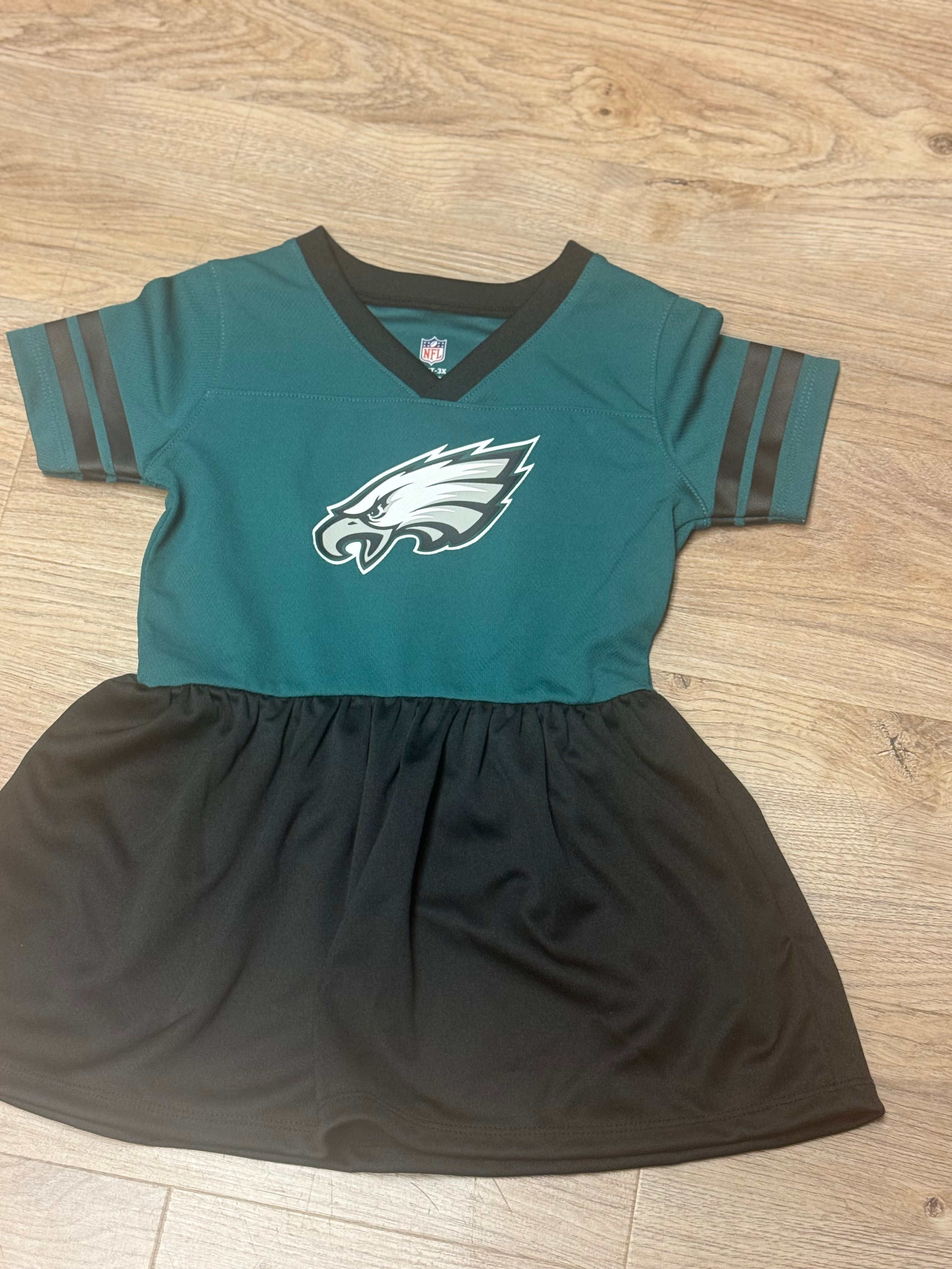 Eagles stadium lights toddler jersey dress