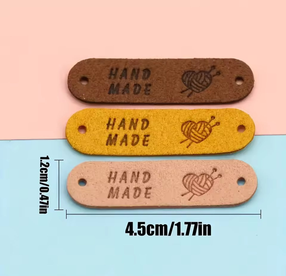 Handmade Leather Tag - 12pc - Al Saeed Wool House