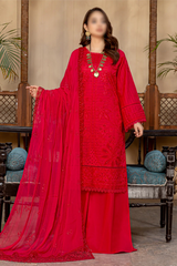 3 Piece - Embroidered Lawn - Farasha 104