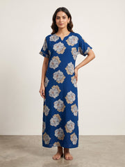 Fablush Women’s Cotton Rich Nighty | Soft Breathable Lounge & Sleepwear | FB18020