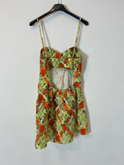 LAAGAM. Vestido corto estampado. T M