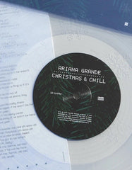Ariana Grande Christmas & Chill 10th Anniversary LP - Clear w/ Snowflake Etching