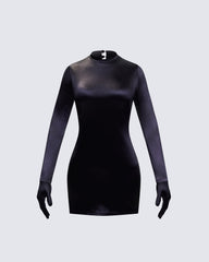 Women's black mini dress – FINESSE
