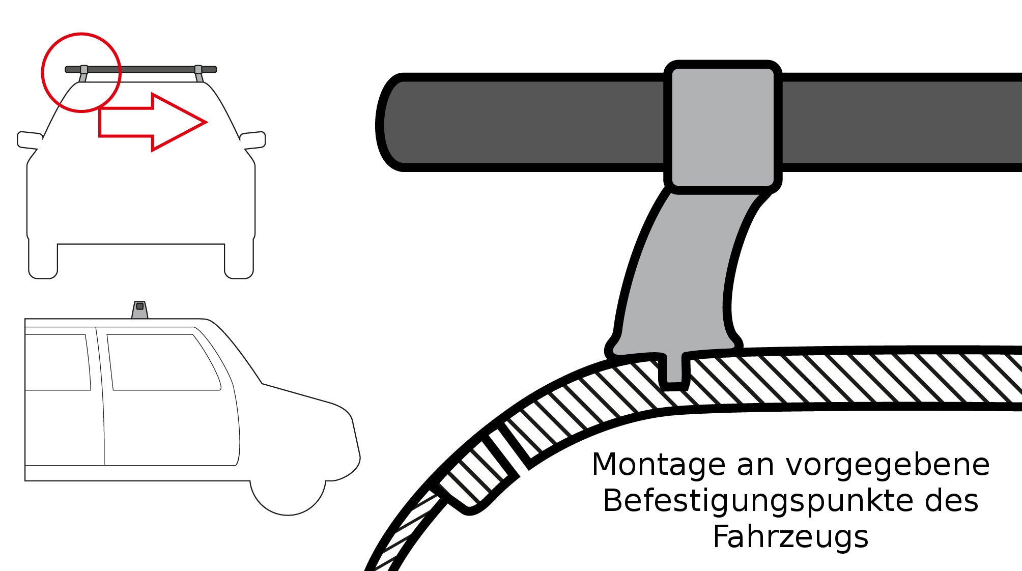 RIDIGO Dachträger für VW Caddy 3 III 2K Van (2011-2015)_2