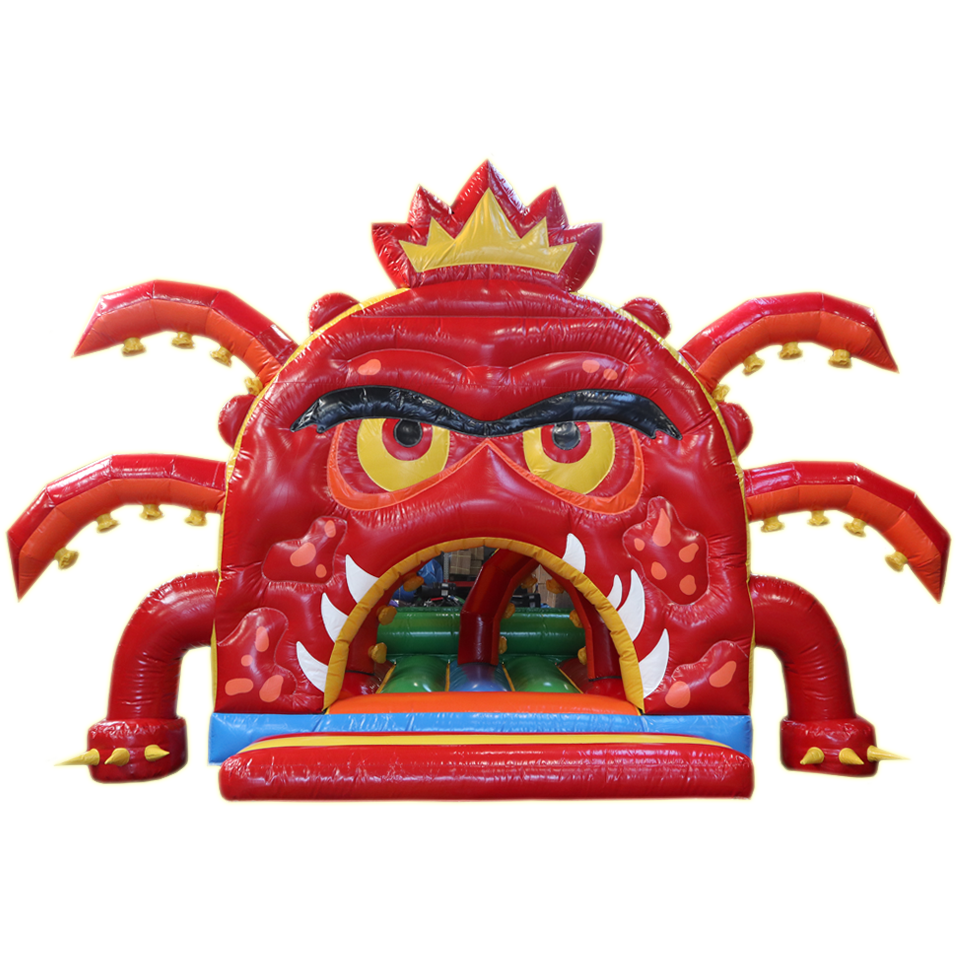 Hüpfburg Front Play Midi Oktopus mit Hindernissen