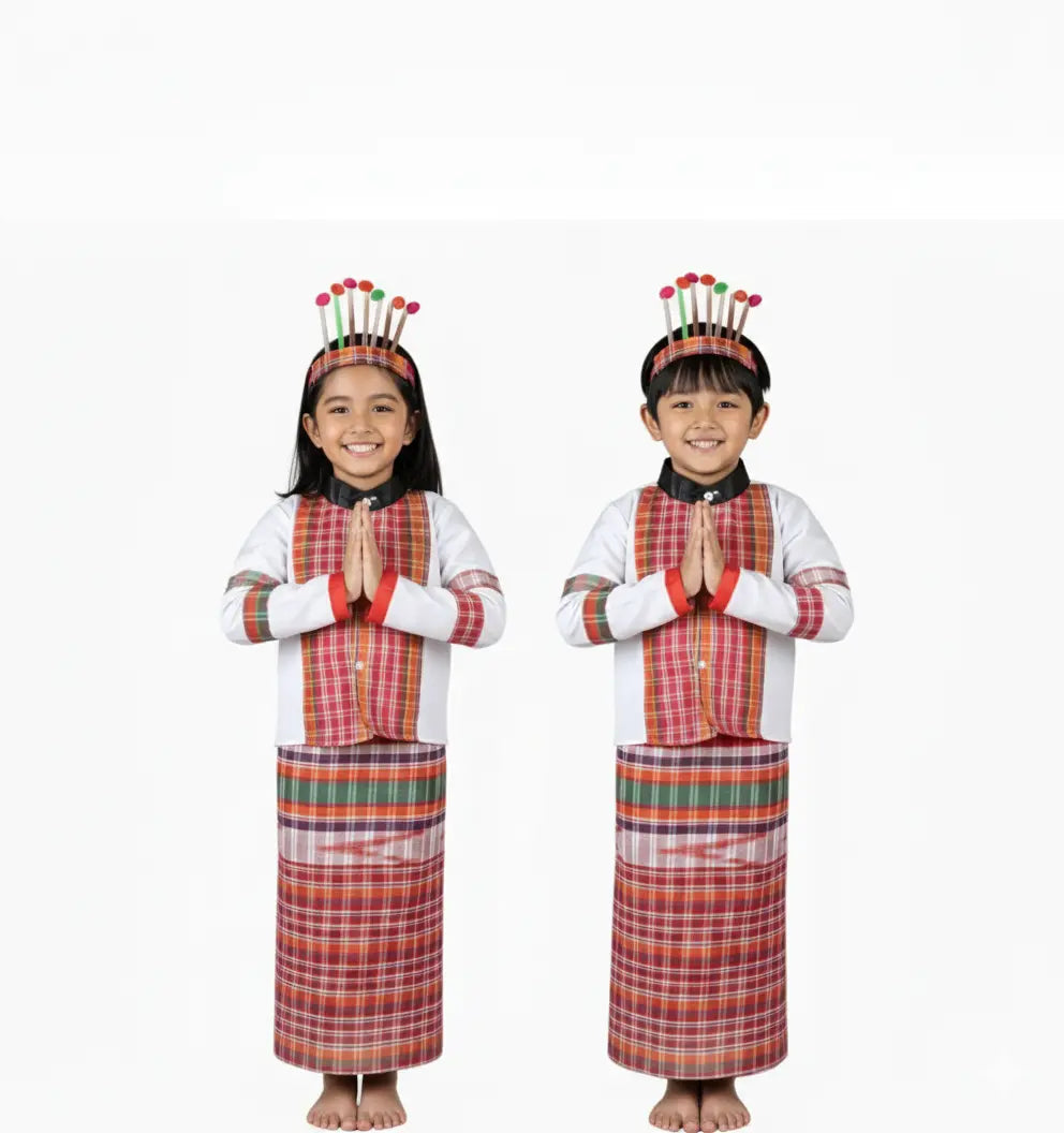 FancyDressWale Mizoram dress state costume for kids, Regional state Fancy dress boys and girls Fancydresswale