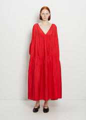 Silk Airi Maxi Dress — Cherry