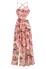 Floral Printed A-Line Maxi Dress