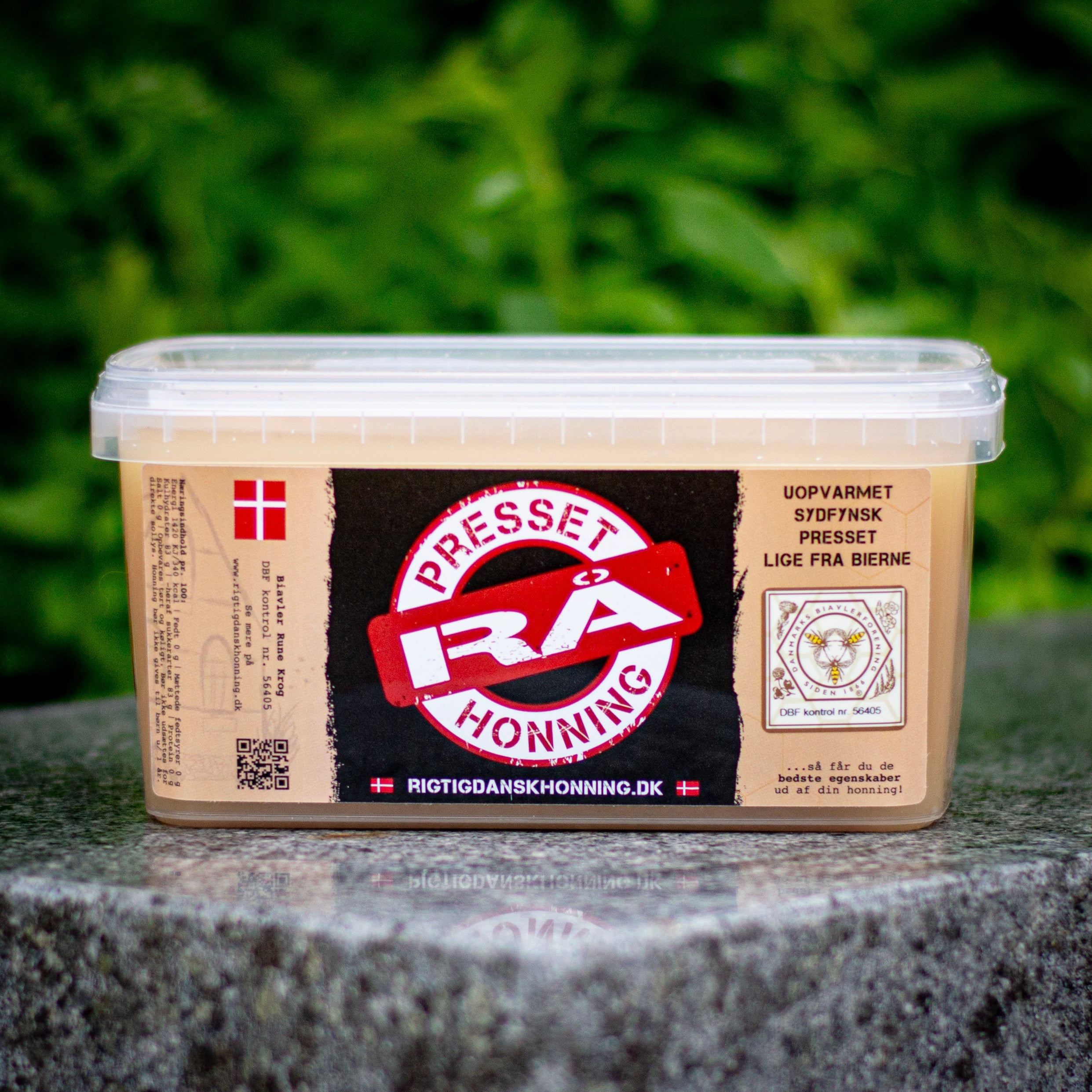 Presset RÅ honning, forårs, 2 kg.