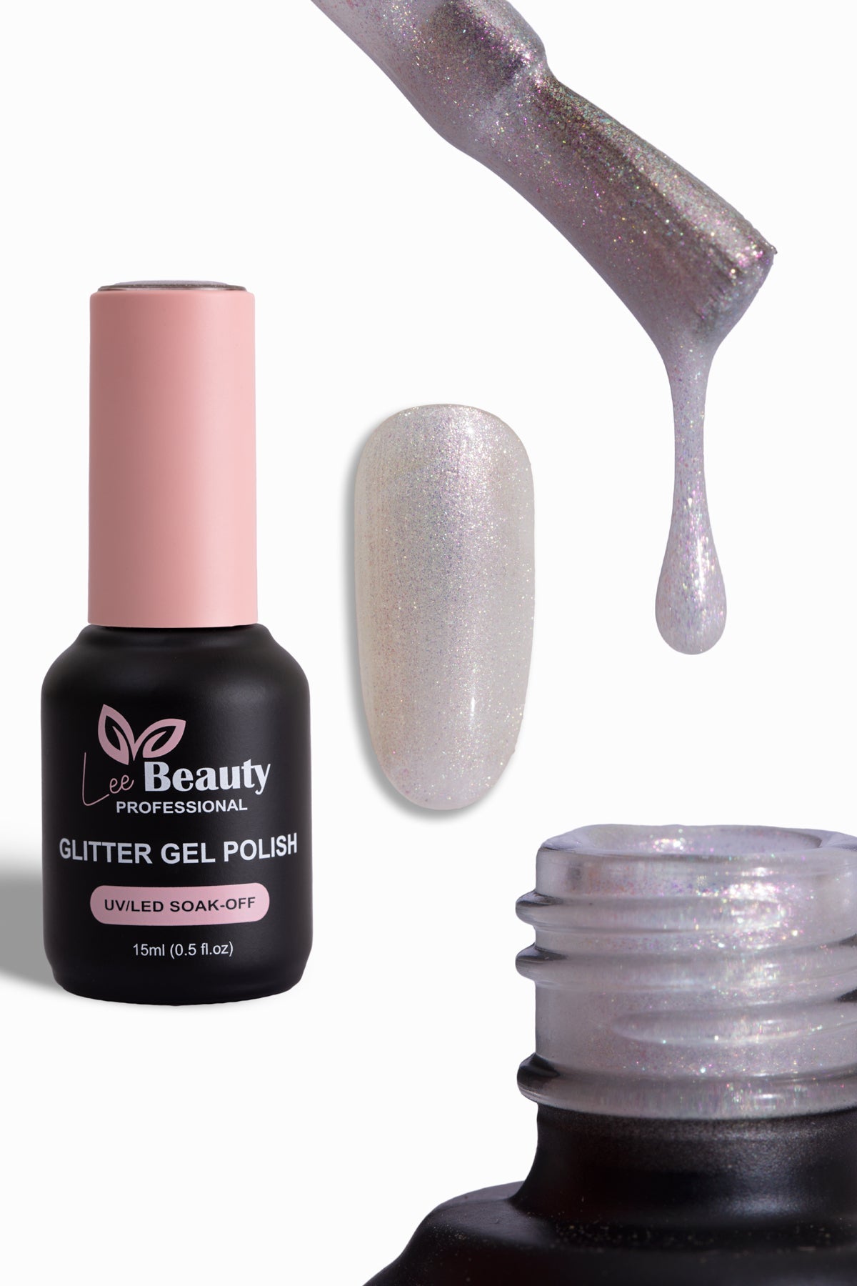 Lee Beauty Professional Glitter Simli Kalıcı Oje 15 mL No:G05