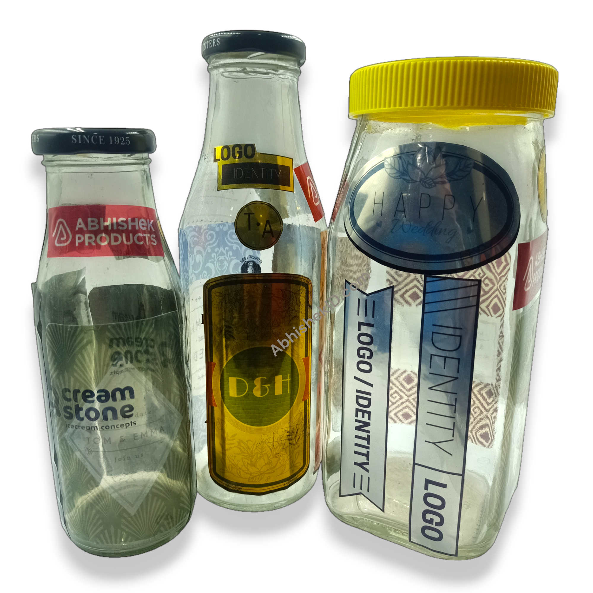 A4 Transparent Rainbow Promojet Sticker for silver and gold perfume bottle label printing and branding.