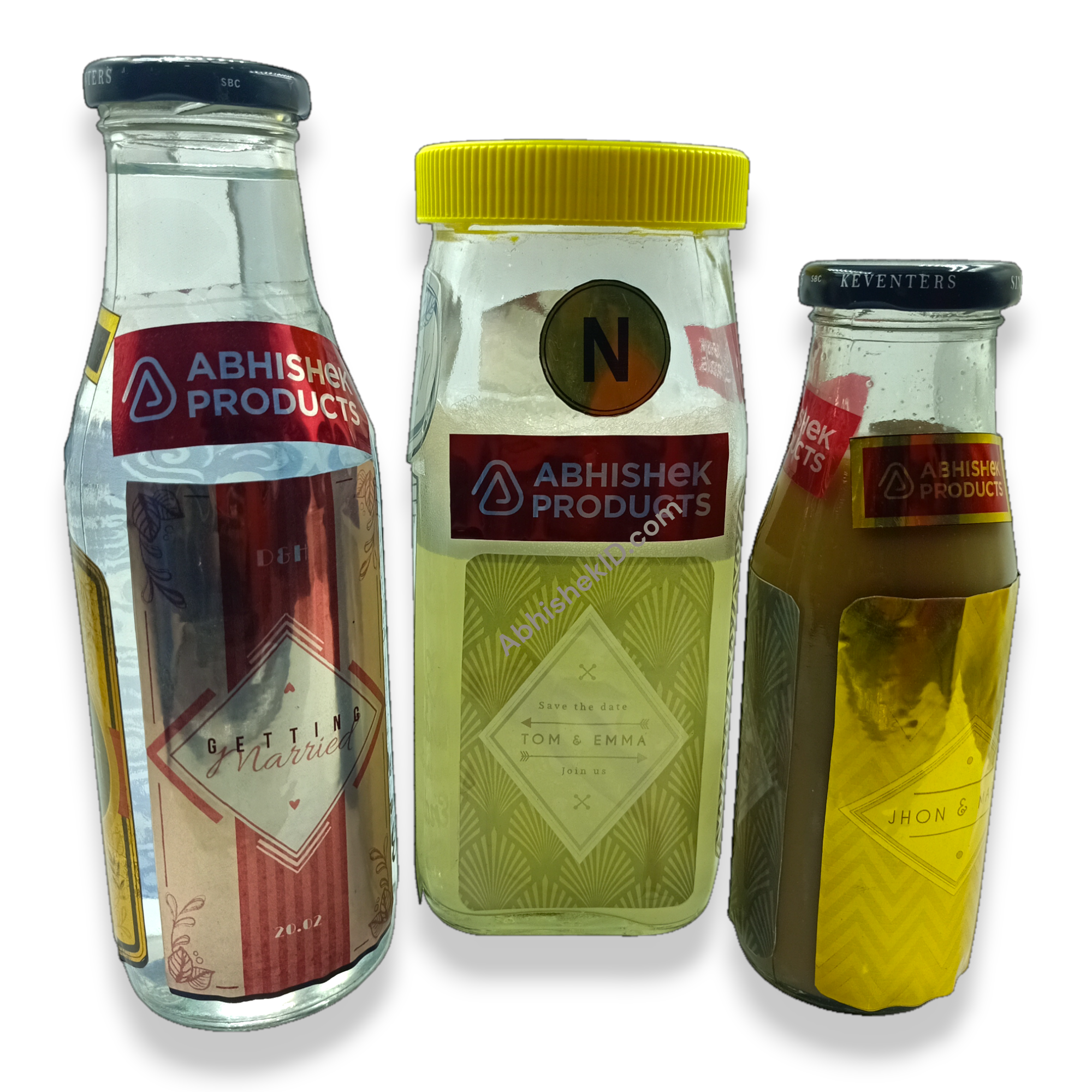 A4 Transparent Rainbow Promojet Sticker for bespoke scent bottle decoration and commercial cosmetics packaging needs.