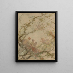 Georges Picard - Femmes et enfants dans les branchages.webp