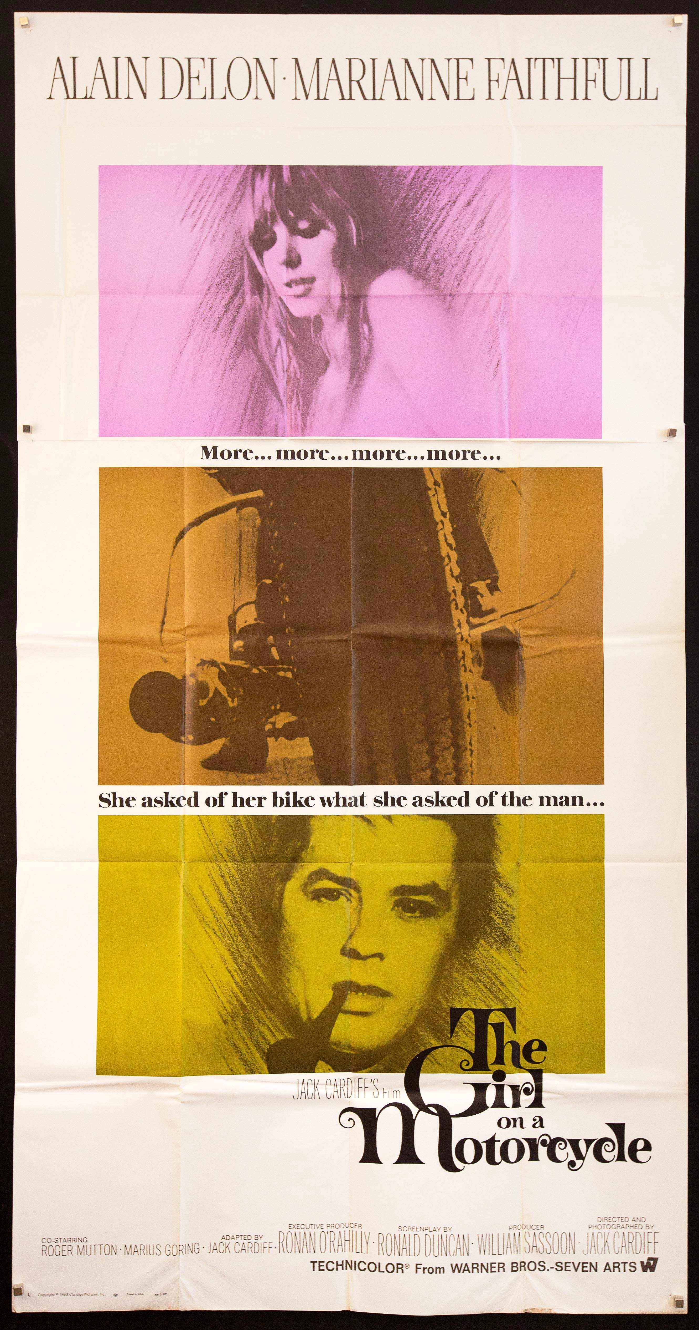 Girl on a Motorcycle (Naked Under Leather) Original Vintage Movie Poster
