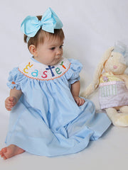 Fine smocked easter dresses for girls 
