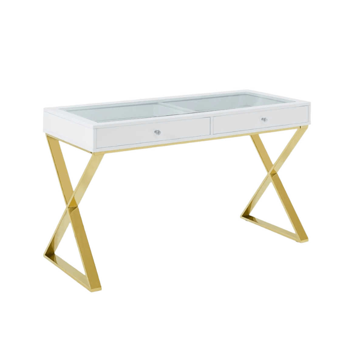 Glass Top Vanity Table - Luvo Store -  Vanity Table