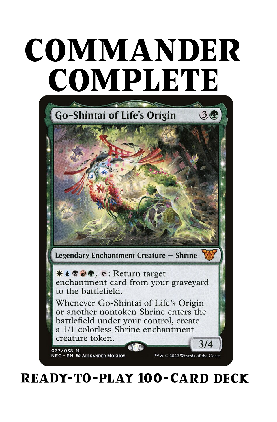 Go-Shintai of Life's Origin Shrine Enchantress Kamigawa Magic MTG Commander Deck