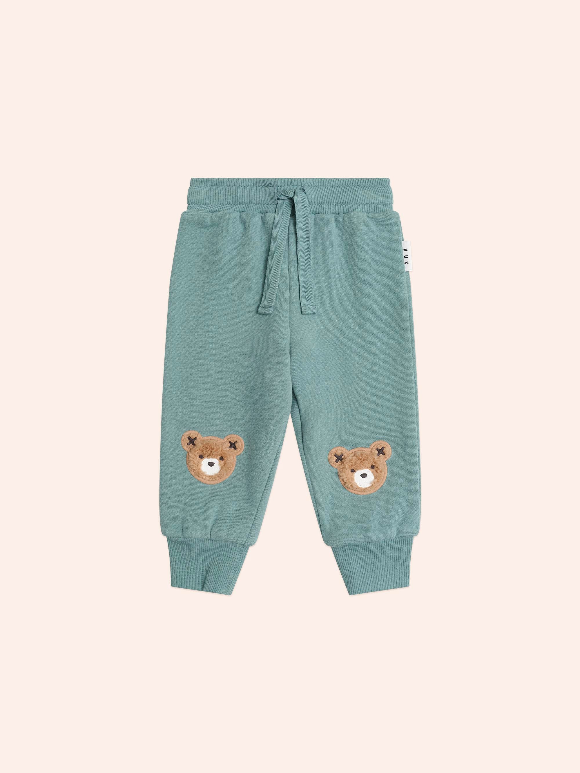 Furry Huxbear Track Pants Green PANT Huxbaby