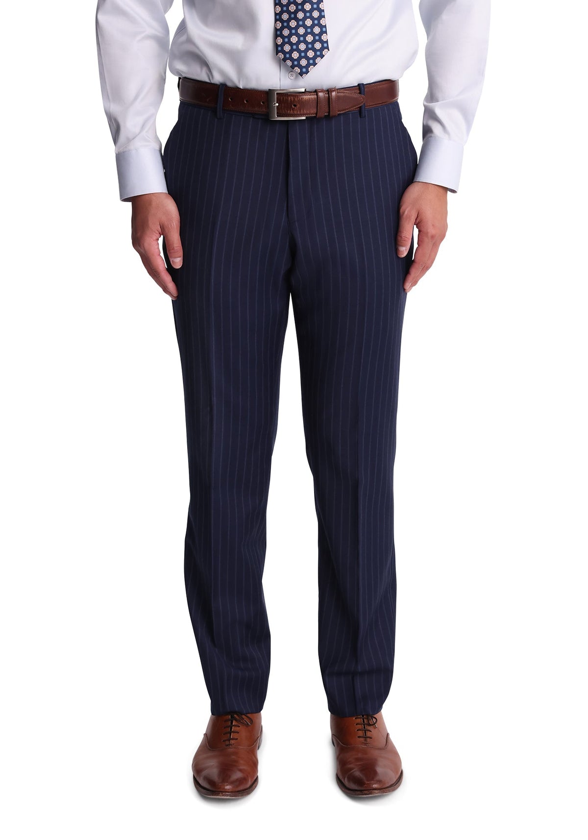 Stretch Navy Chalkstripe Dress Pants-6