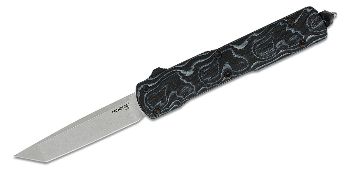 HOGUE COUNTERSTRIKE AUTO 3.35" OTF TANTO G10 TUMBLED BLACK