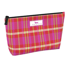 Sweet Tartan Twiggy slim zippered pouch for organizing small items in a purse, tote, or suitcase.