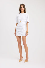 side Nova Mini Dress Kookai Straight Mini Relaxed Roundneck womens-dresses