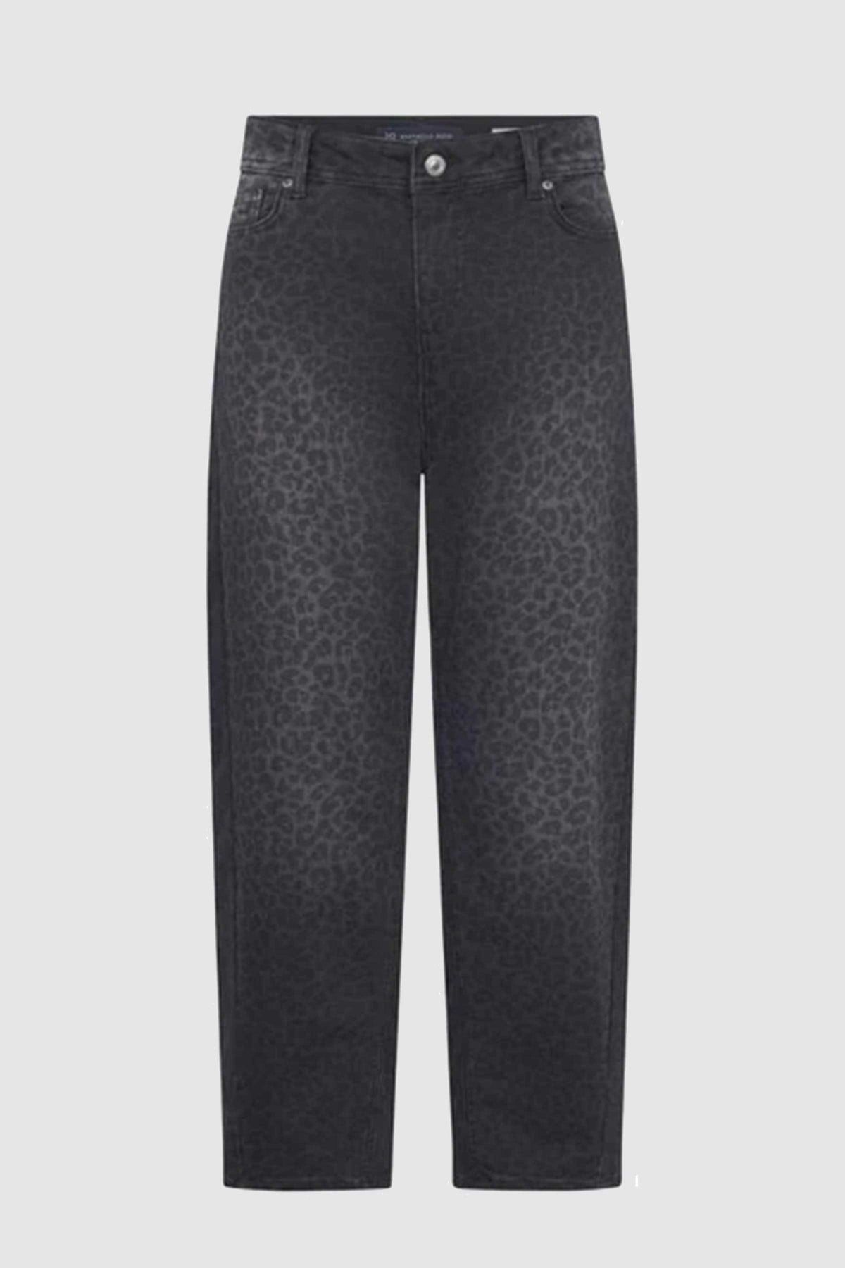 Hanni 7/8 Jean in Black Leopard Patterned