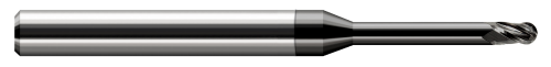 34262-C4 3 FL - 0.0620" (1/16) Cutter DIA x 0.0930" (3/32) LOC x 0.5000" (1/2) Reach - Amorphous Diamond Coated