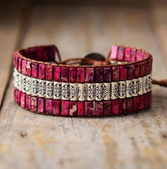 Pulsera Artesanal Turquesa - Piedra Mistica