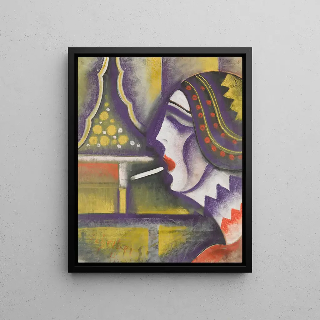 Hugo Scheiber - Dame mit Cigarette.webp