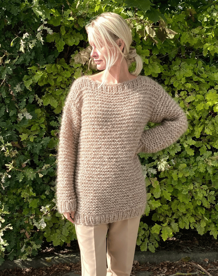 Hulebjørn Sweater strikkeopskrift