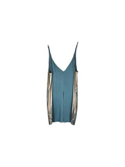 stella mccartney lace shimmer slip dress
