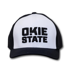 The Okie Brand Okie State Black & White Performance Snapback Hat