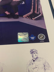 Signed Captains Row 2005 Framed Photo 9 Signed Maple Leafs Captains NHL Hockey COA