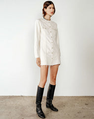 RE/DONE- Riley Denim Mini Dress - Edit by Elaine Turner