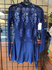 Aurora Ready to Ship Ice Frost Patterns Skating Dress