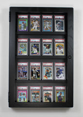 Card Display Cabinet in Walnut or Black Lacquered Oak