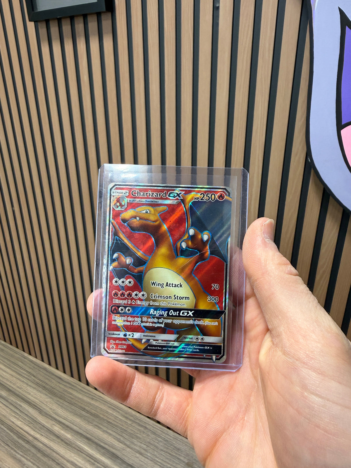 Charizard GX SM60 Sun & Moon Full Art Ultra Rare Holo Promo Pokemon Card