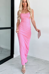 Everyday Smiles Ribbed Cami Maxi Dress (Light Pink) - NanaMacs